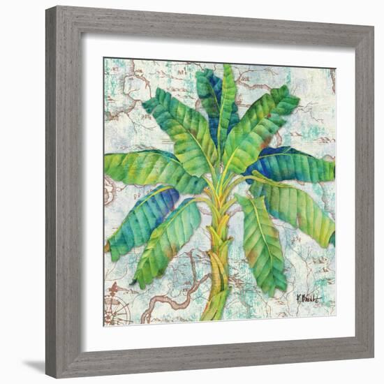 Aqueous Palm II-Paul Brent-Framed Art Print