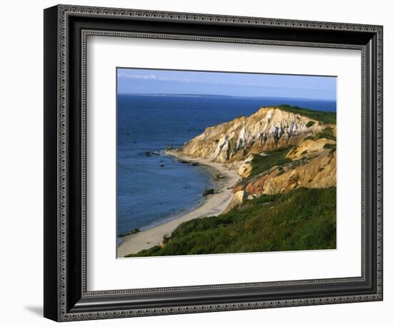 Aquinnah (Gay Head) Cliffs, Martha's Vineyard, Massachusetts, USA-Charles Gurche-Framed Photographic Print