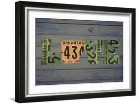 AR State Love 2-Design Turnpike-Framed Giclee Print