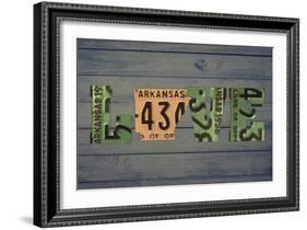 AR State Love 2-Design Turnpike-Framed Giclee Print