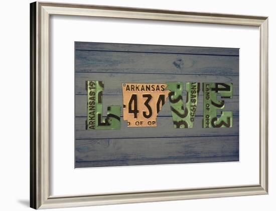 AR State Love 2-Design Turnpike-Framed Giclee Print