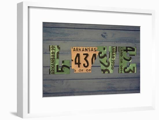 AR State Love 2-Design Turnpike-Framed Giclee Print