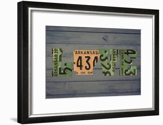 AR State Love 2-Design Turnpike-Framed Giclee Print