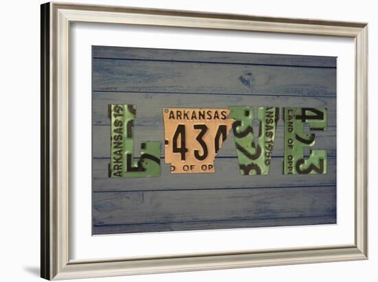 AR State Love 2-Design Turnpike-Framed Giclee Print
