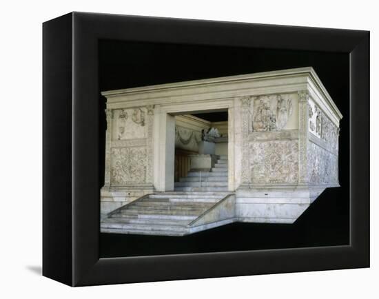 Ara Pacis Augustae, Monumental Altar, Marble-null-Framed Premier Image Canvas