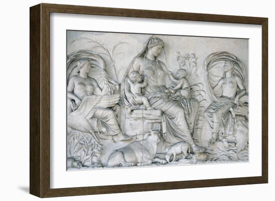 Ara Pacis Augustae. Tellus Panel-null-Framed Giclee Print