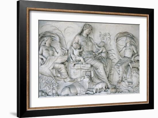 Ara Pacis Augustae. Tellus Panel-null-Framed Giclee Print