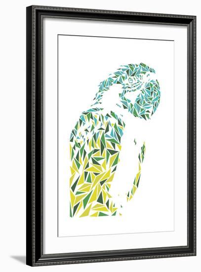 Ara Parrot-Cristian Mielu-Framed Art Print