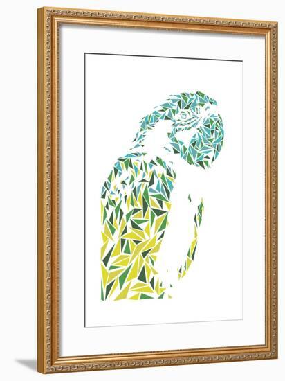 Ara Parrot-Cristian Mielu-Framed Art Print