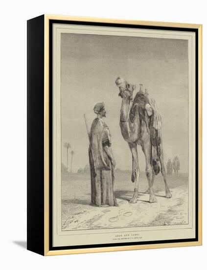 Arab and Camel-John Frederick Lewis-Framed Premier Image Canvas