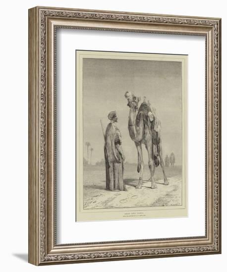 Arab and Camel-John Frederick Lewis-Framed Giclee Print