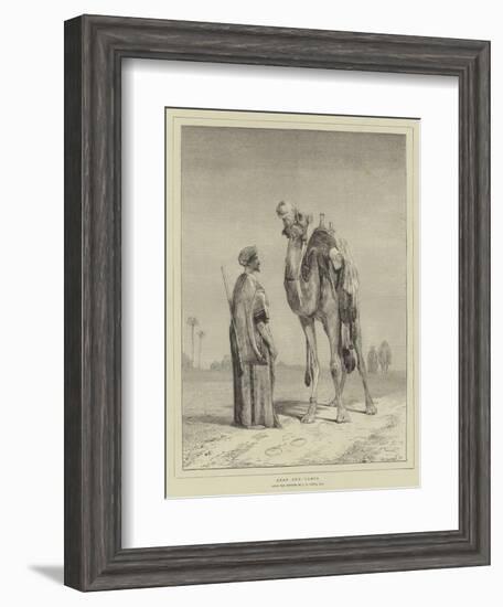 Arab and Camel-John Frederick Lewis-Framed Giclee Print