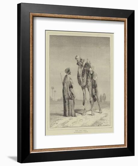 Arab and Camel-John Frederick Lewis-Framed Giclee Print