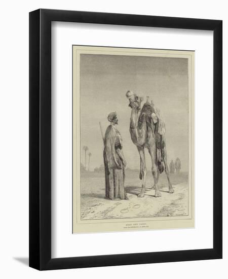 Arab and Camel-John Frederick Lewis-Framed Giclee Print