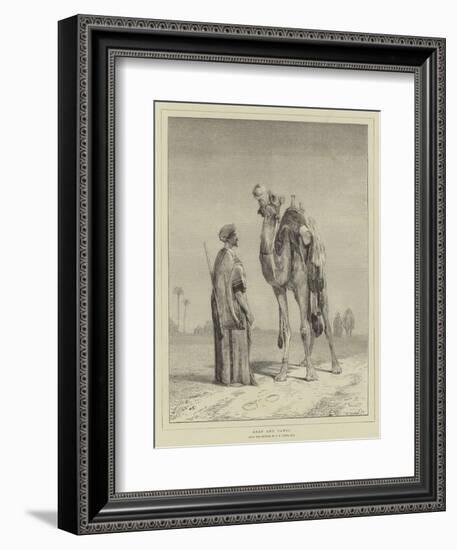 Arab and Camel-John Frederick Lewis-Framed Giclee Print