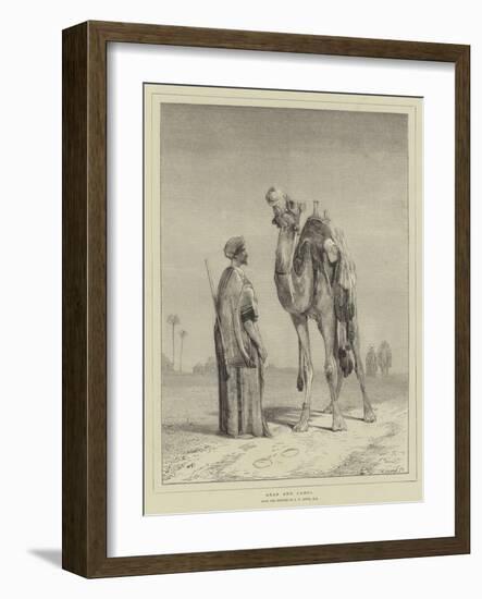Arab and Camel-John Frederick Lewis-Framed Giclee Print