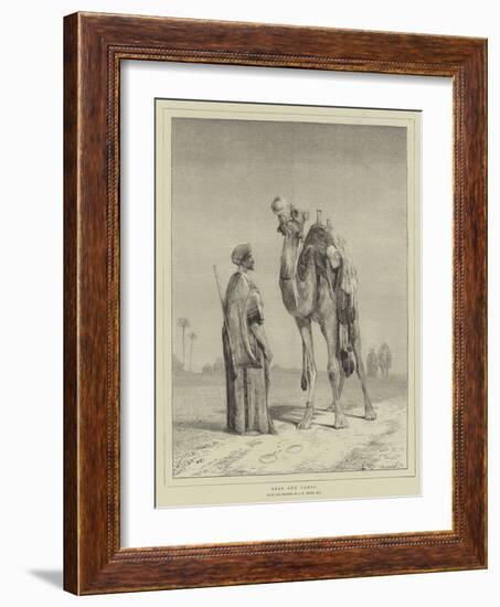 Arab and Camel-John Frederick Lewis-Framed Giclee Print