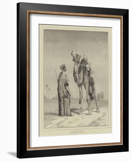 Arab and Camel-John Frederick Lewis-Framed Giclee Print