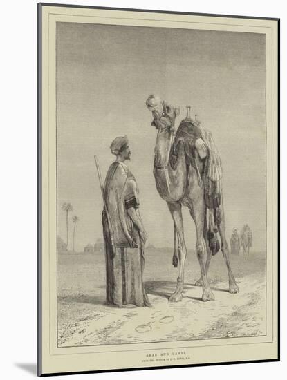 Arab and Camel-John Frederick Lewis-Mounted Giclee Print