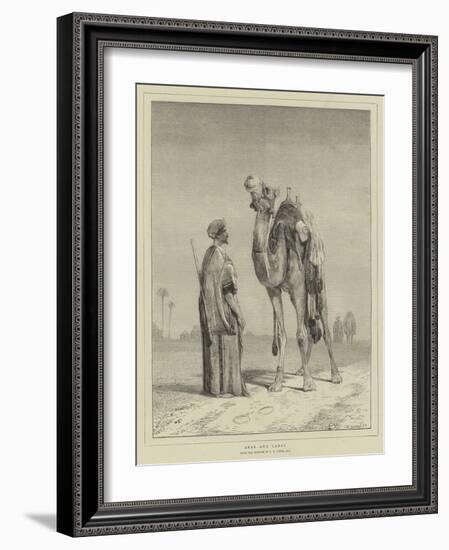 Arab and Camel-John Frederick Lewis-Framed Giclee Print