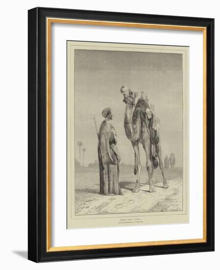 Arab and Camel-John Frederick Lewis-Framed Giclee Print