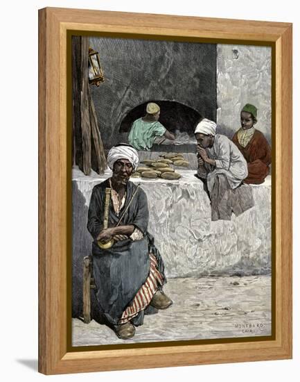 Arab Bakers at their Bread Oven in Cairo, Egypt, 1880s-null-Framed Premier Image Canvas