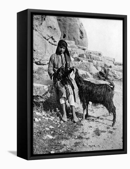 Arab Boy and Goat, Middle East, 1936-Donald Mcleish-Framed Premier Image Canvas