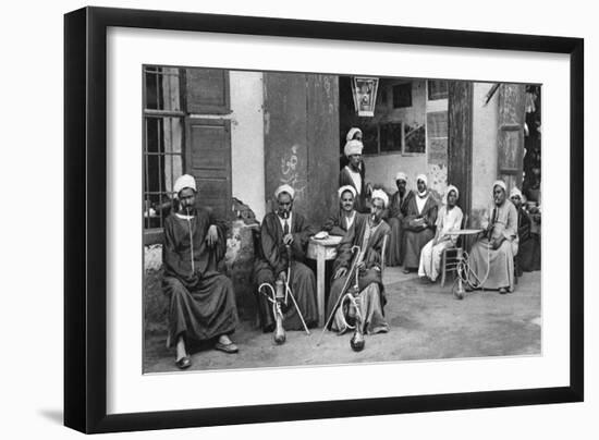 Arab Cafe at Esna, South of Luxor, Egypt, C1922-Donald Mcleish-Framed Giclee Print