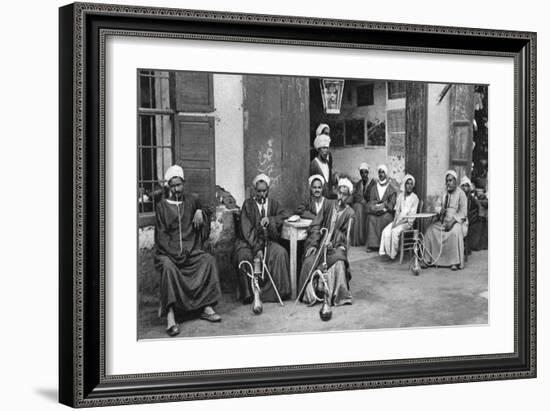 Arab Cafe at Esna, South of Luxor, Egypt, C1922-Donald Mcleish-Framed Giclee Print