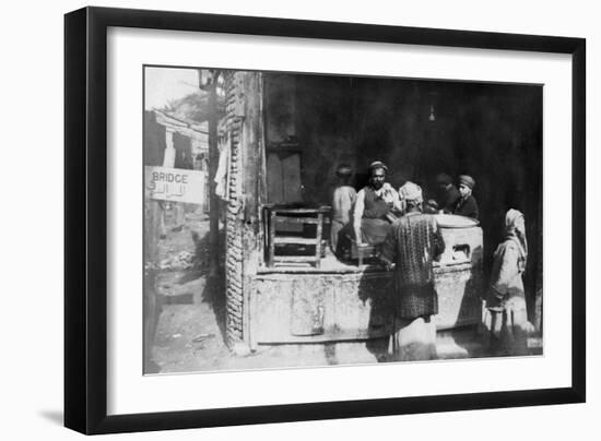 Arab Cook, Aleppo Road, Baghdad, Iraq, 1917-1919-null-Framed Giclee Print