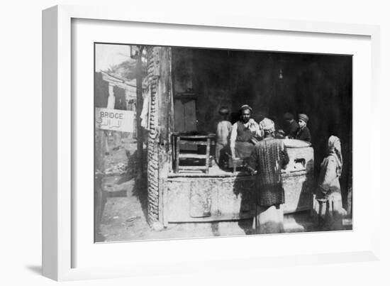 Arab Cook, Aleppo Road, Baghdad, Iraq, 1917-1919-null-Framed Giclee Print