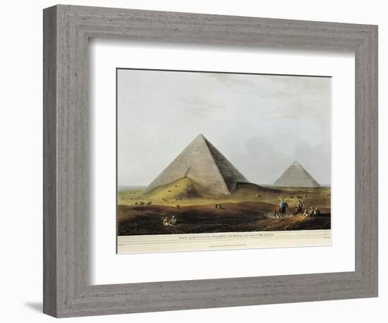 Arab Dwelling Built on Ancient Ruins Along the Menuf Canal in Egypt from Views in Egypt, 1804-Luigi Mayer-Framed Giclee Print