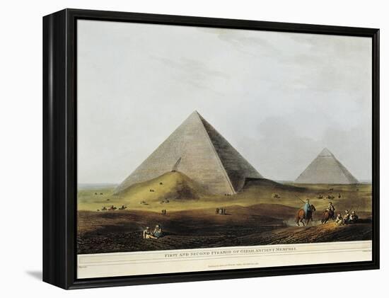 Arab Dwelling Built on Ancient Ruins Along the Menuf Canal in Egypt from Views in Egypt, 1804-Luigi Mayer-Framed Premier Image Canvas