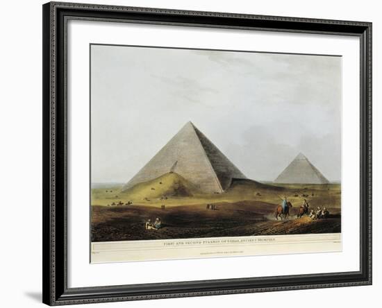 Arab Dwelling Built on Ancient Ruins Along the Menuf Canal in Egypt from Views in Egypt, 1804-Luigi Mayer-Framed Giclee Print