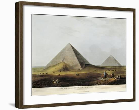 Arab Dwelling Built on Ancient Ruins Along the Menuf Canal in Egypt from Views in Egypt, 1804-Luigi Mayer-Framed Giclee Print