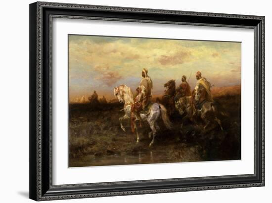 Arab Horsemen-Adolf Schreyer-Framed Giclee Print