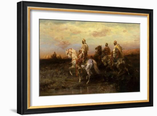 Arab Horsemen-Adolf Schreyer-Framed Giclee Print