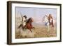 Arab Horsemen-Giulio Rosati-Framed Giclee Print