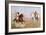 Arab Horsemen-Giulio Rosati-Framed Giclee Print