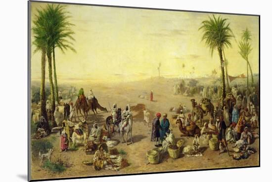 Arab Market-J. Cruciani-Mounted Giclee Print