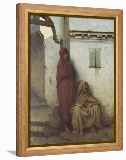 Arab Mendicants-Jean Raymond Hippolyte Lazerges-Framed Premier Image Canvas