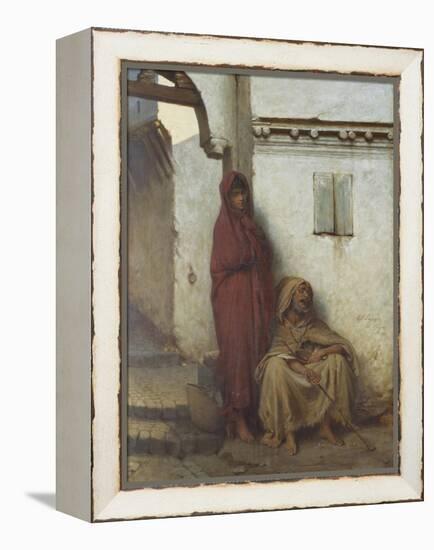 Arab Mendicants-Jean Raymond Hippolyte Lazerges-Framed Premier Image Canvas