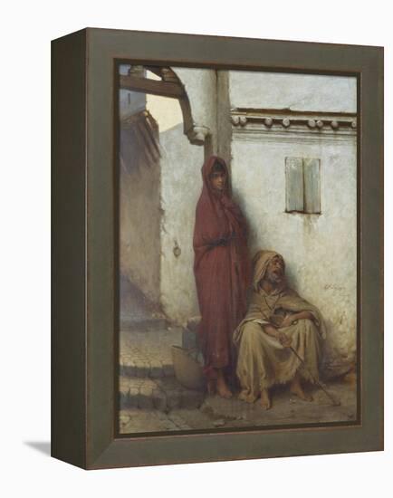 Arab Mendicants-Jean Raymond Hippolyte Lazerges-Framed Premier Image Canvas