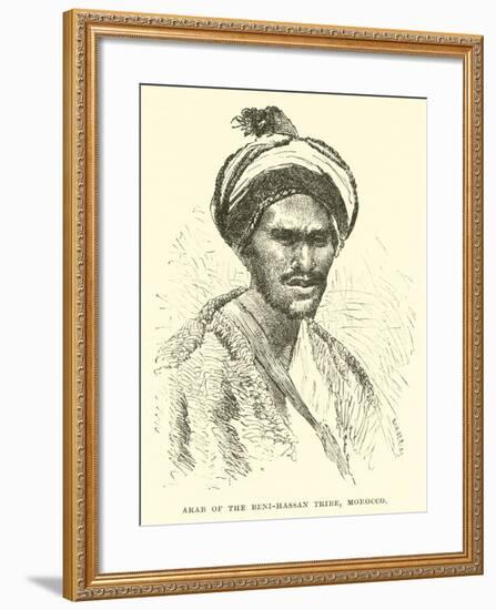 Arab of the Beni-Hassan Tribe, Morocco-null-Framed Giclee Print