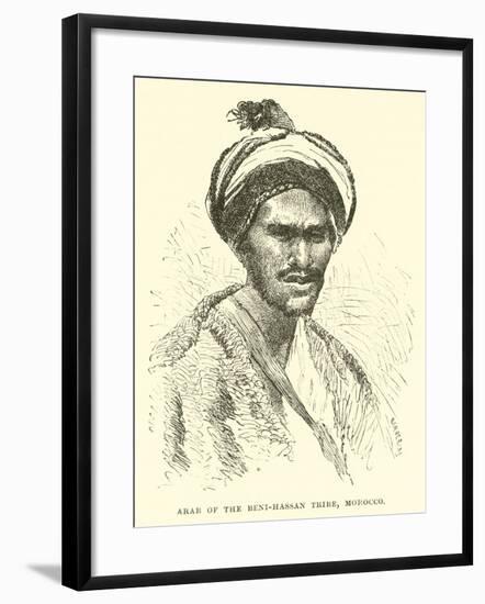 Arab of the Beni-Hassan Tribe, Morocco-null-Framed Giclee Print