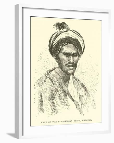 Arab of the Beni-Hassan Tribe, Morocco-null-Framed Giclee Print