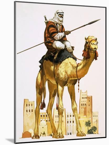 Arab on Camel-Angus Mcbride-Mounted Giclee Print