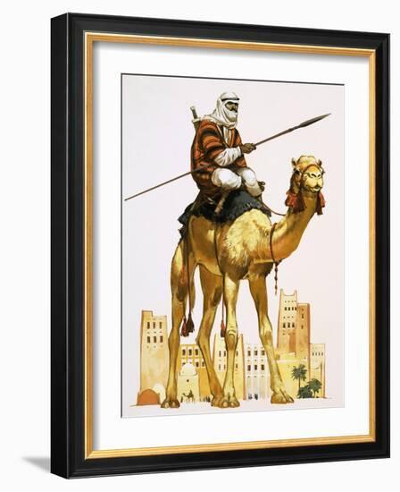 Arab on Camel-Angus Mcbride-Framed Giclee Print