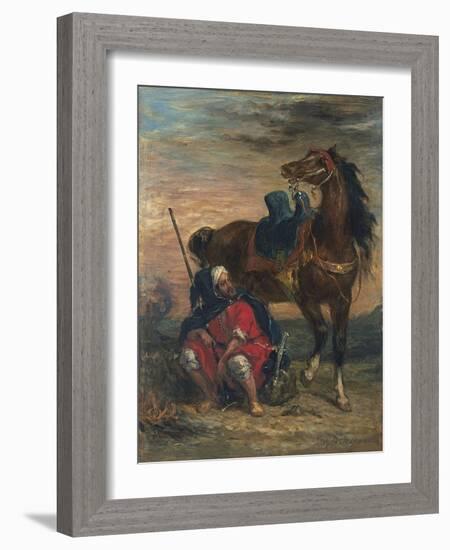 Arab Rider-Eugene Delacroix-Framed Giclee Print