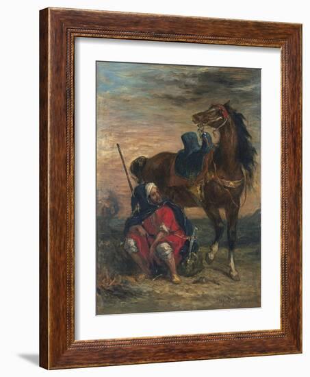 Arab Rider-Eugene Delacroix-Framed Giclee Print
